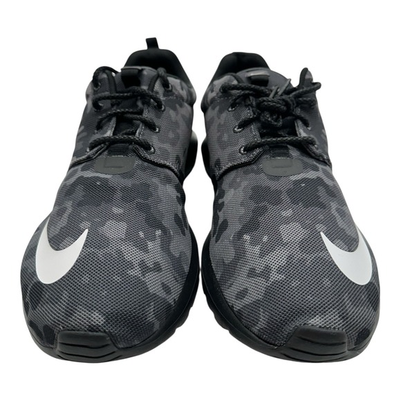 Nike Rosherun NM FB Running Shoes Men Sz 11.5 Dark Grey Camo Sneakers 685196-001 - Picture 4 of 15